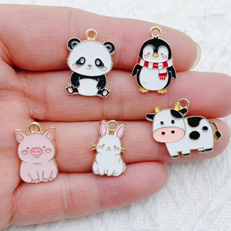 Jewelry Making Jewelry - 10pcs Gantungan Kunci Kartun Penguin Panda