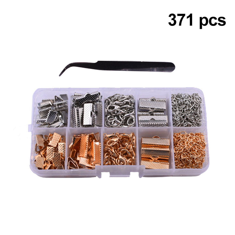 Jewelry Making Tool Kit - 371Pcs Kit Pembuatan Perhiasan Gesper Kalung