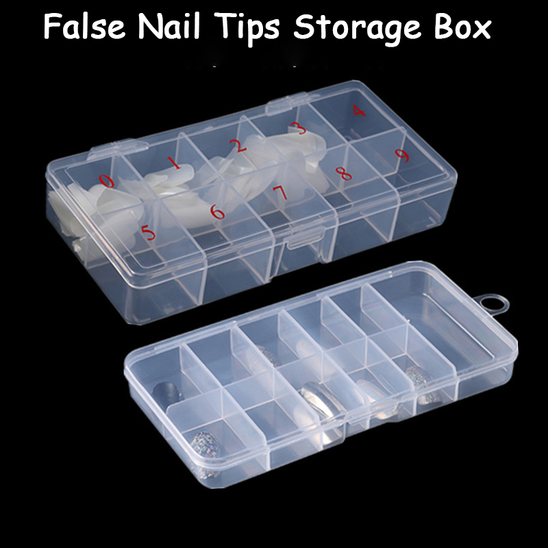 Jewelry Making Organizer Box - Kotak penyimpanan penyusun ujung kuku kosong,