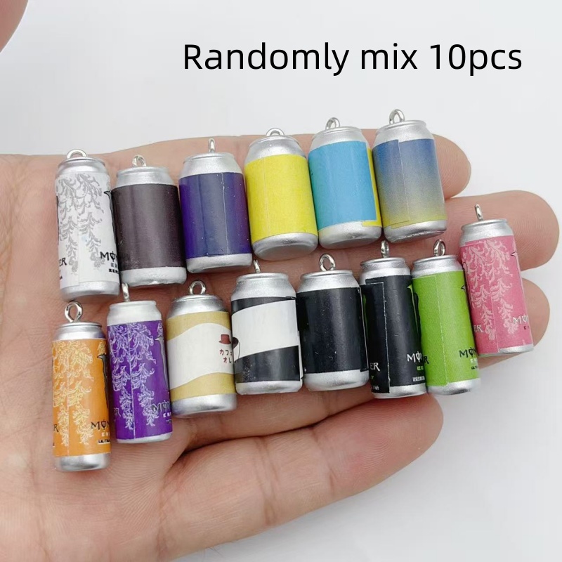 Jewelry Making Jewelry - 10Pcs Mini Simulasi Kaleng Minuman Resin