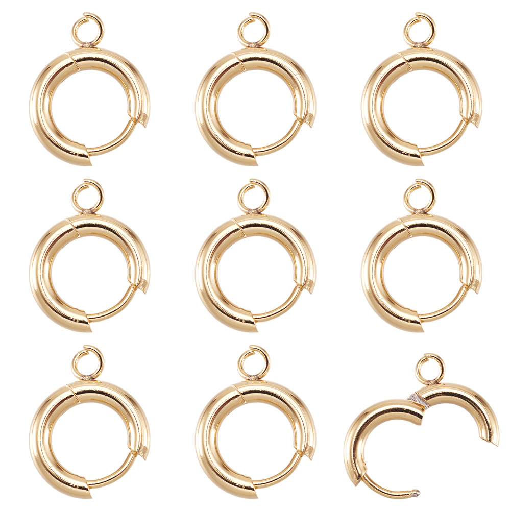 Jewelry Making Metal Supplies - 10 Buah Kait Anting Huggie Baja
