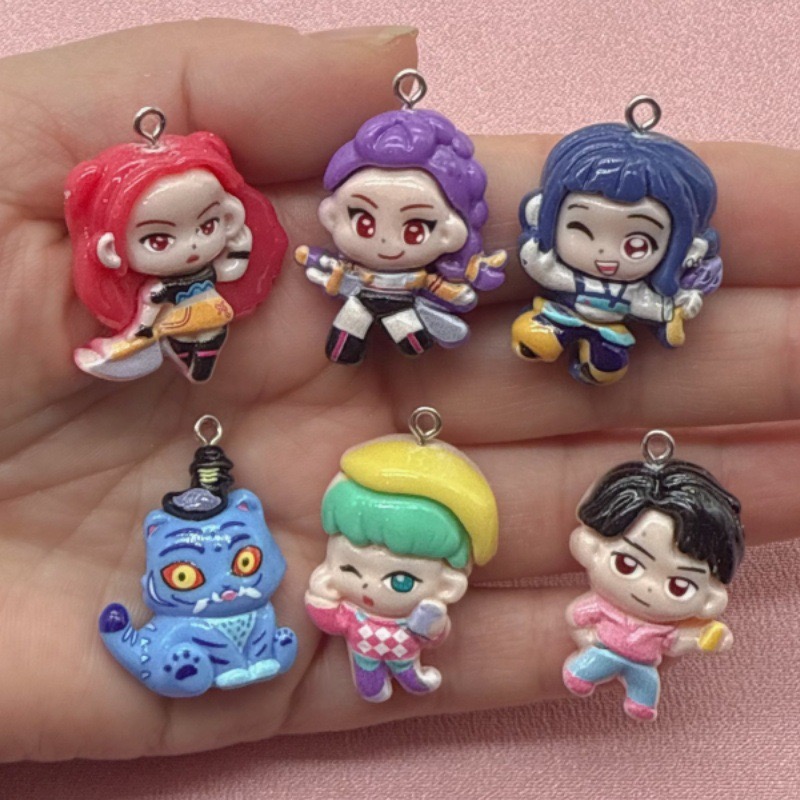 Jewelry Making Jewelry - 10 buah liontin kartun resin, anting-anting