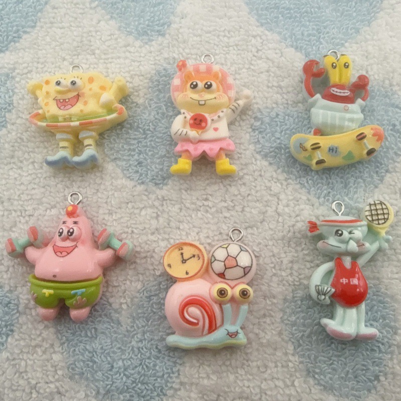 Jewelry Making Jewelry - 10 buah liontin resin kartun, anting-anting