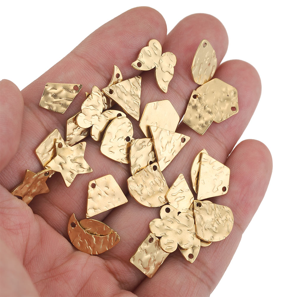 Jewelry Making Hammer - 20 buah label kupu-kupu bulan hati