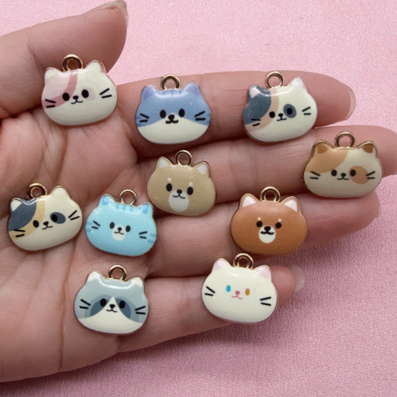 Jewelry Making Jewelry - 12 Buah Liontin Minyak Tetes Paduan