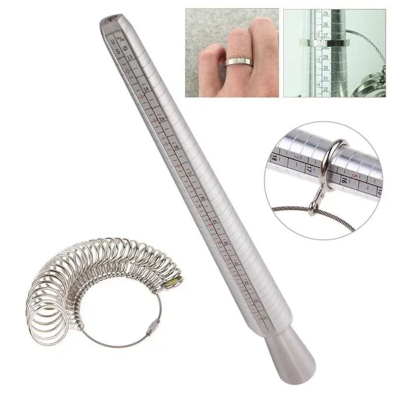 Jewelry Making Hammer - 1/2 Buah Pengukur Ukuran Cincin Logam
