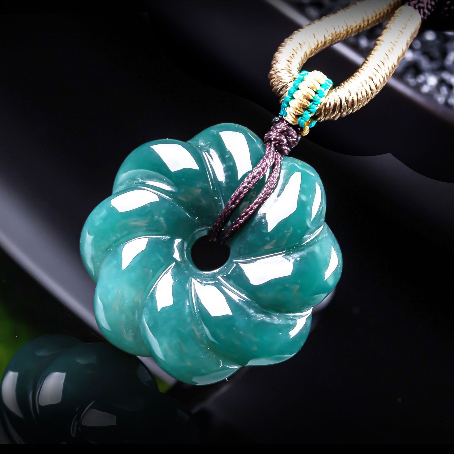 Kalung Liontin Bunga Giok Burm - Jewelry Making Jewelry ulasan dan harga