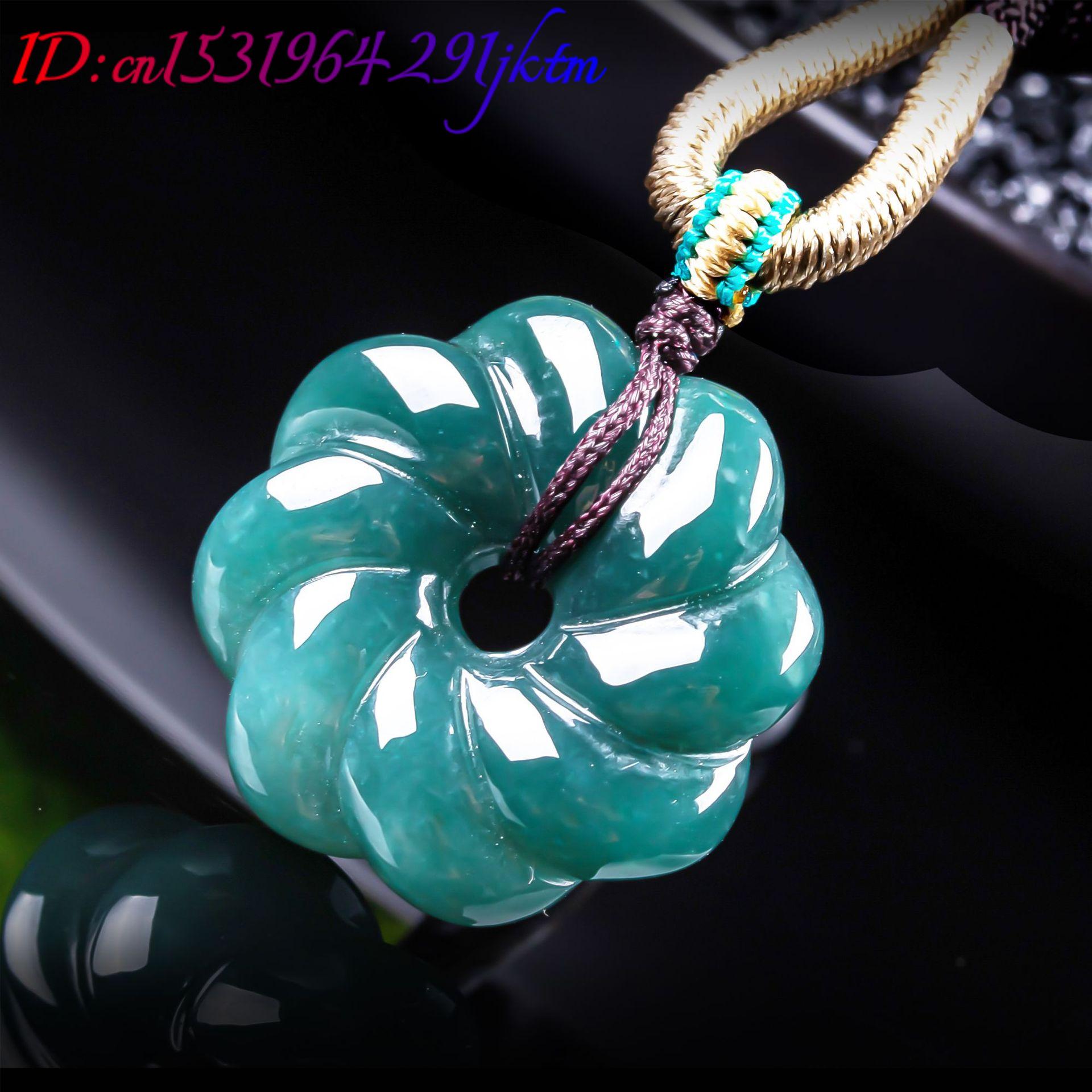 Kalung Liontin Bunga Giok Burm - Jewelry Making Jewelry ulasan dan harga