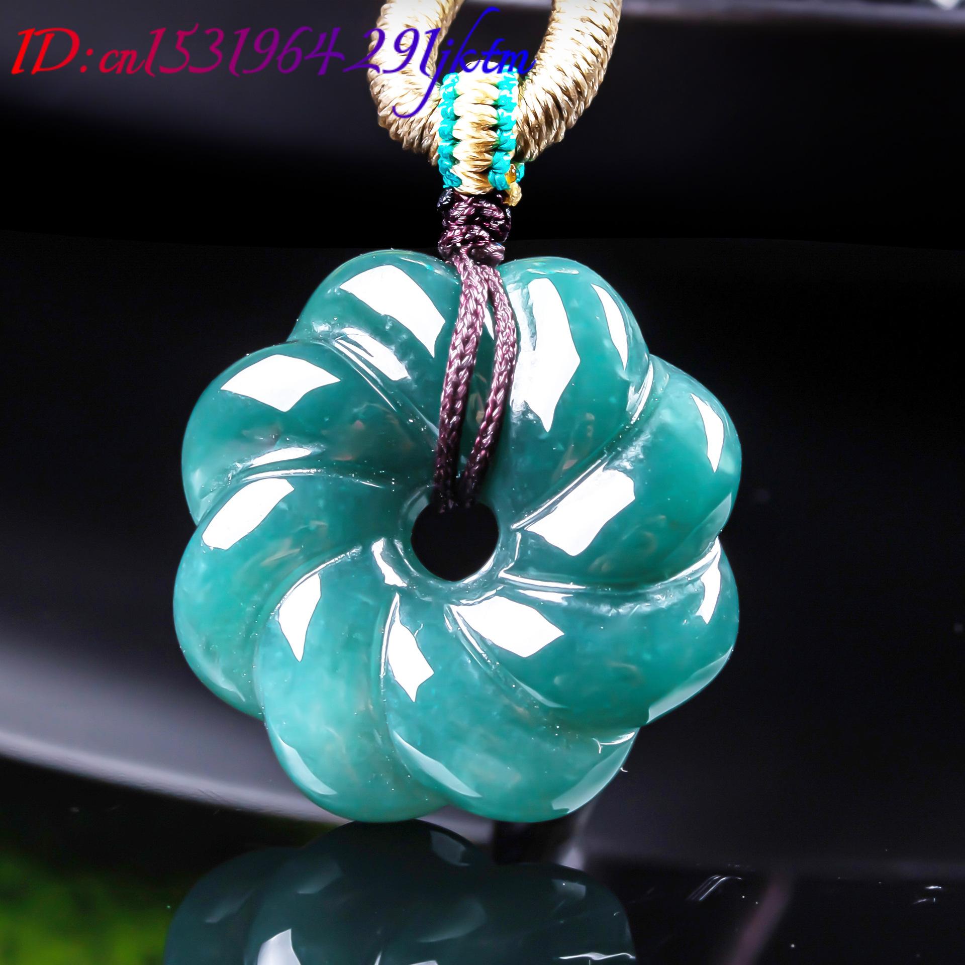 Kalung Liontin Bunga Giok Burm - Jewelry Making Jewelry ulasan dan harga