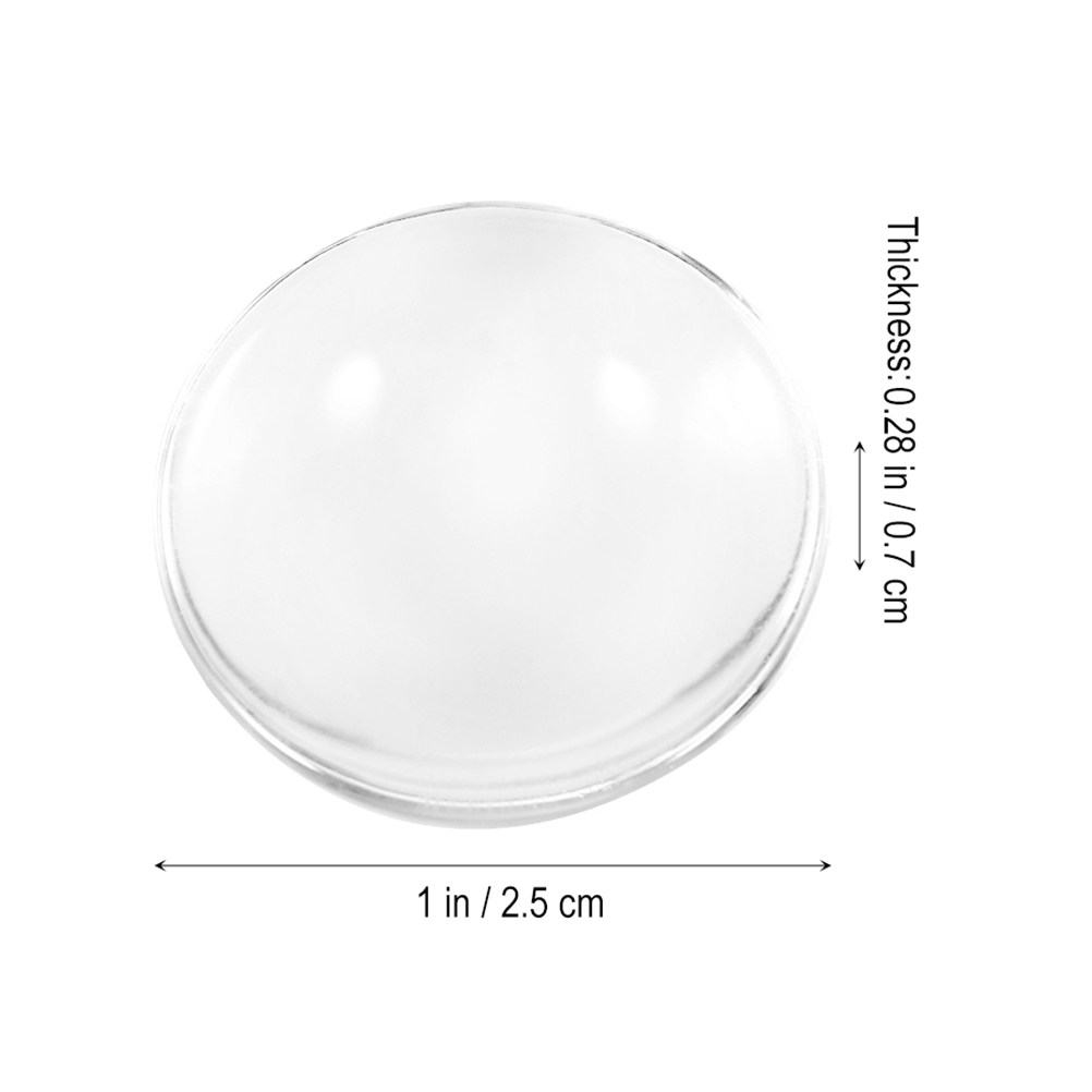 60Pcs Cabochon Kaca Bulat Tran - Making Custom Jewelry ulasan dan harga