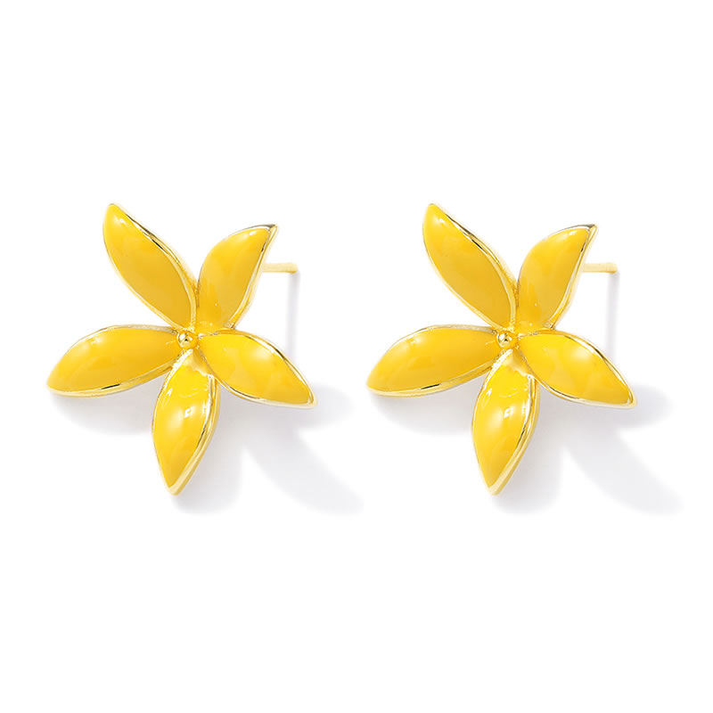 Anting Tusuk Bunga Kuningan Wa - Jewelry Making Metals ulasan dan harga