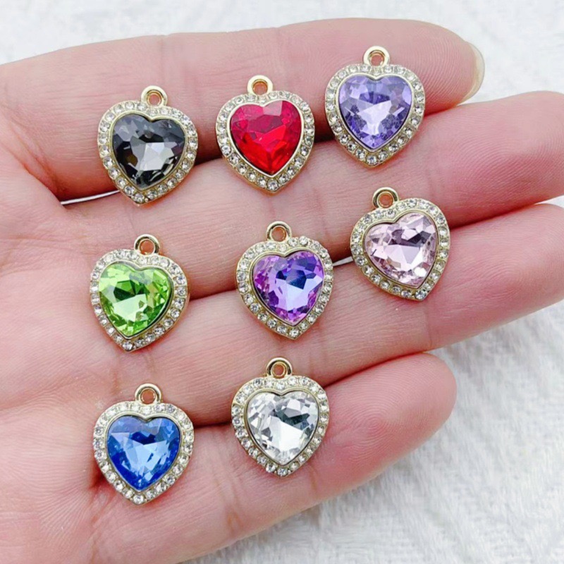 10 buah liontin batu permata w - Jewelry Making Jewelry ulasan dan harga