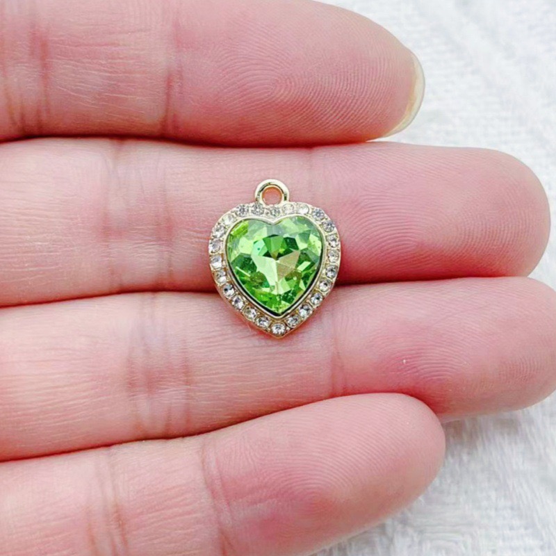10 buah liontin batu permata w - Jewelry Making Jewelry ulasan dan harga