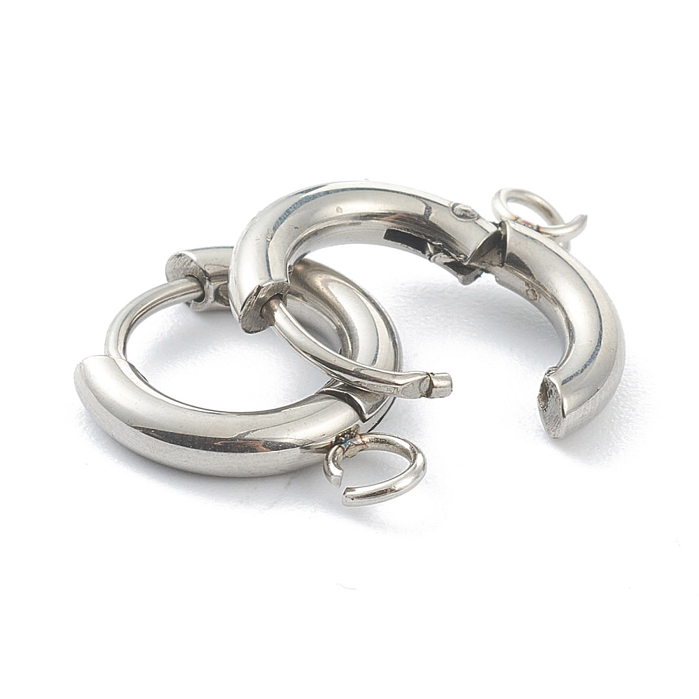 10 Buah Kait Anting Huggie Baj - Jewelry Making Metal Supplies ulasan dan harga