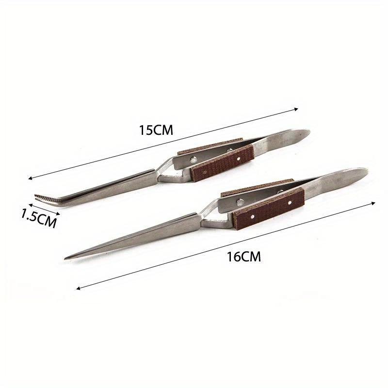2Pcs Set Pinset Isolasi Stainl - Jewelry Making Tool Kit ulasan dan harga