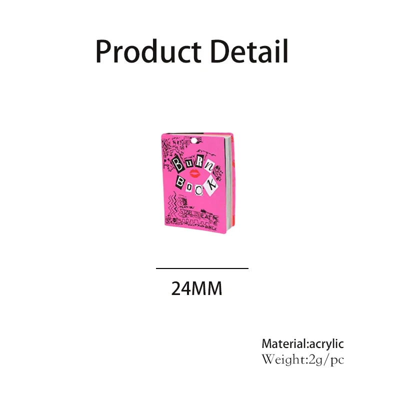Bandul liontin akrilik buku te - Jewelry Making Books ulasan dan harga