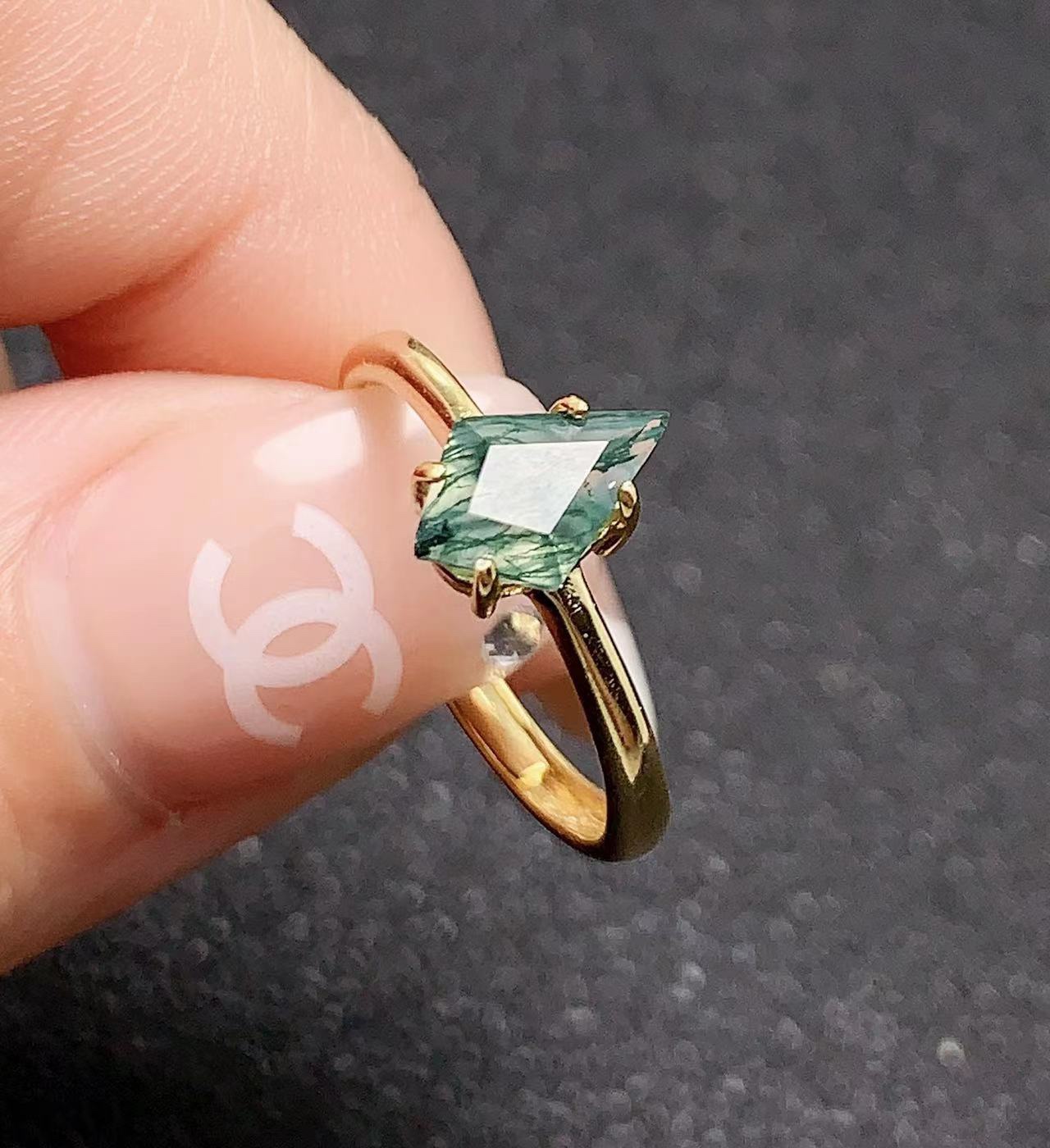 Lumut batu akik 925 cincin per - Jewelry Making University ulasan dan harga