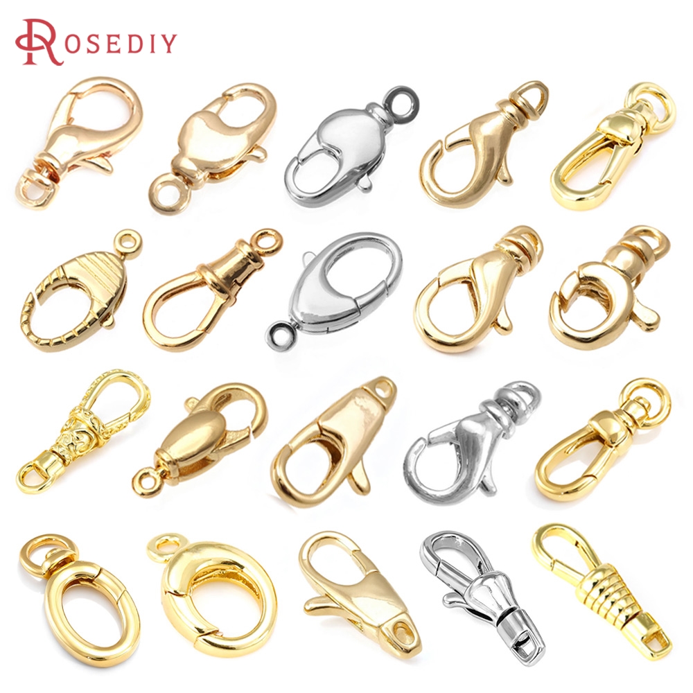 Klip Lobster Emas 18K Warna Ku - Jewelry Making Metal Supplies ulasan dan harga