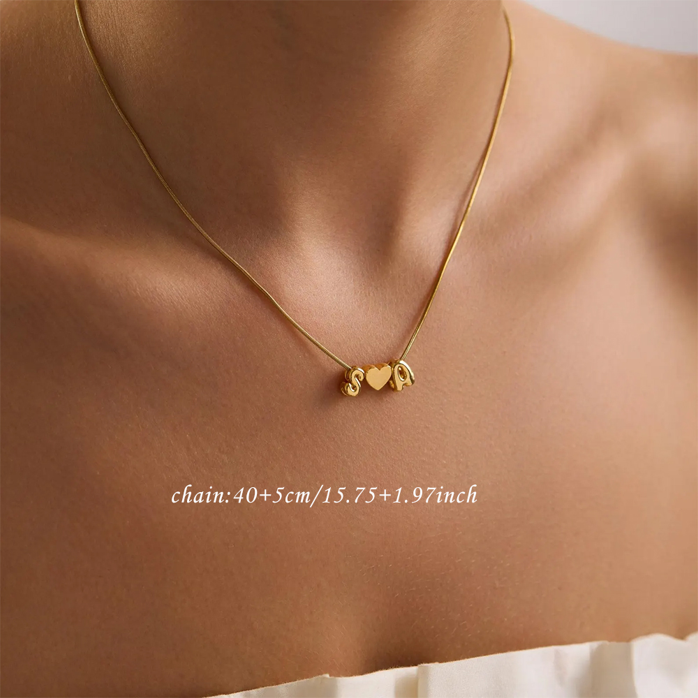 Kalung Hati Gelembung 3D denga - Making Custom Jewelry ulasan dan harga