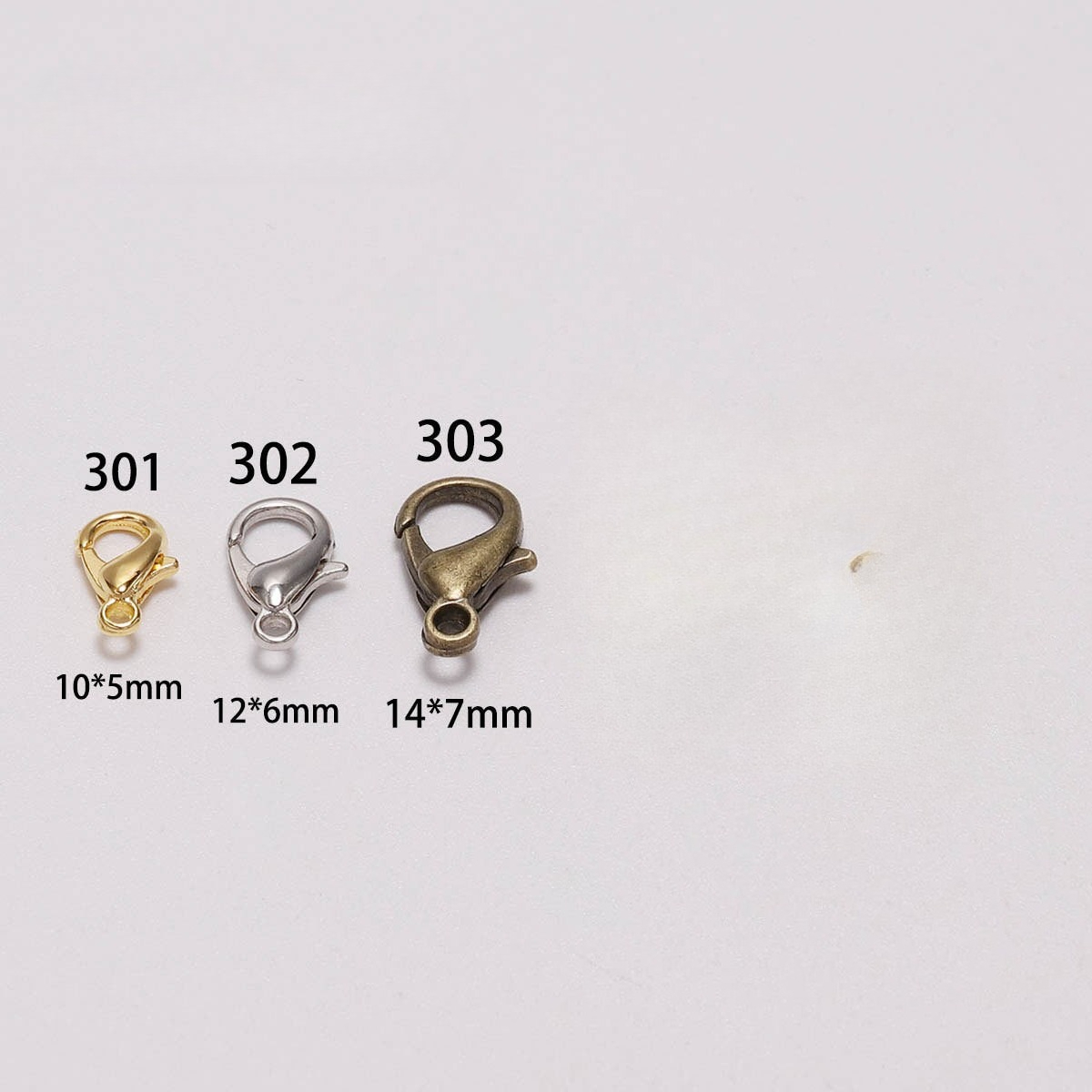 100pcs 9 12 14mm Pengait Lobst - Jewelry Making Metal Supplies ulasan dan harga