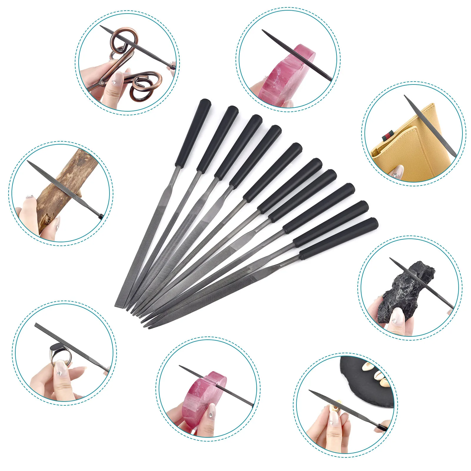 Set Kikir Jarum 3/5/10 pcs, Ki - Jewelry Making Hammer ulasan dan harga