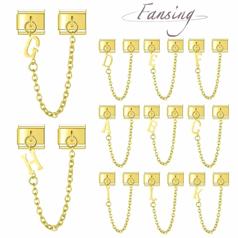 Baru A-Z 26 Huruf Emas Wanita  - Jewelry Making Metal Supplies ulasan dan harga