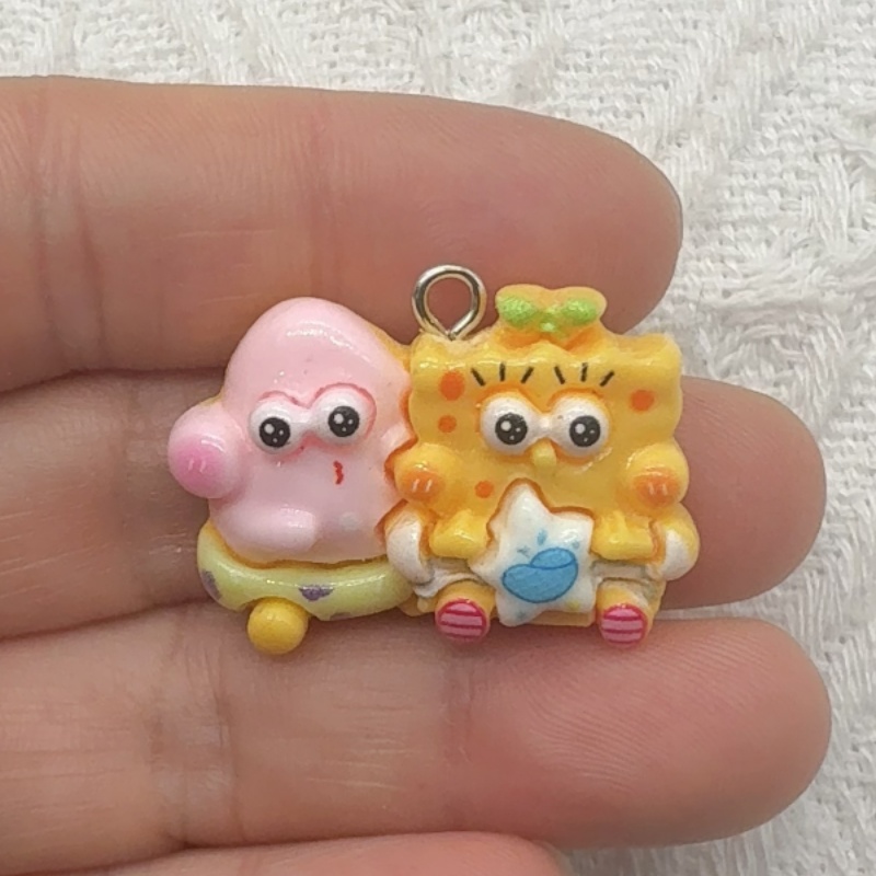10 buah liontin resin kartun,  - Jewelry Making Jewelry ulasan dan harga