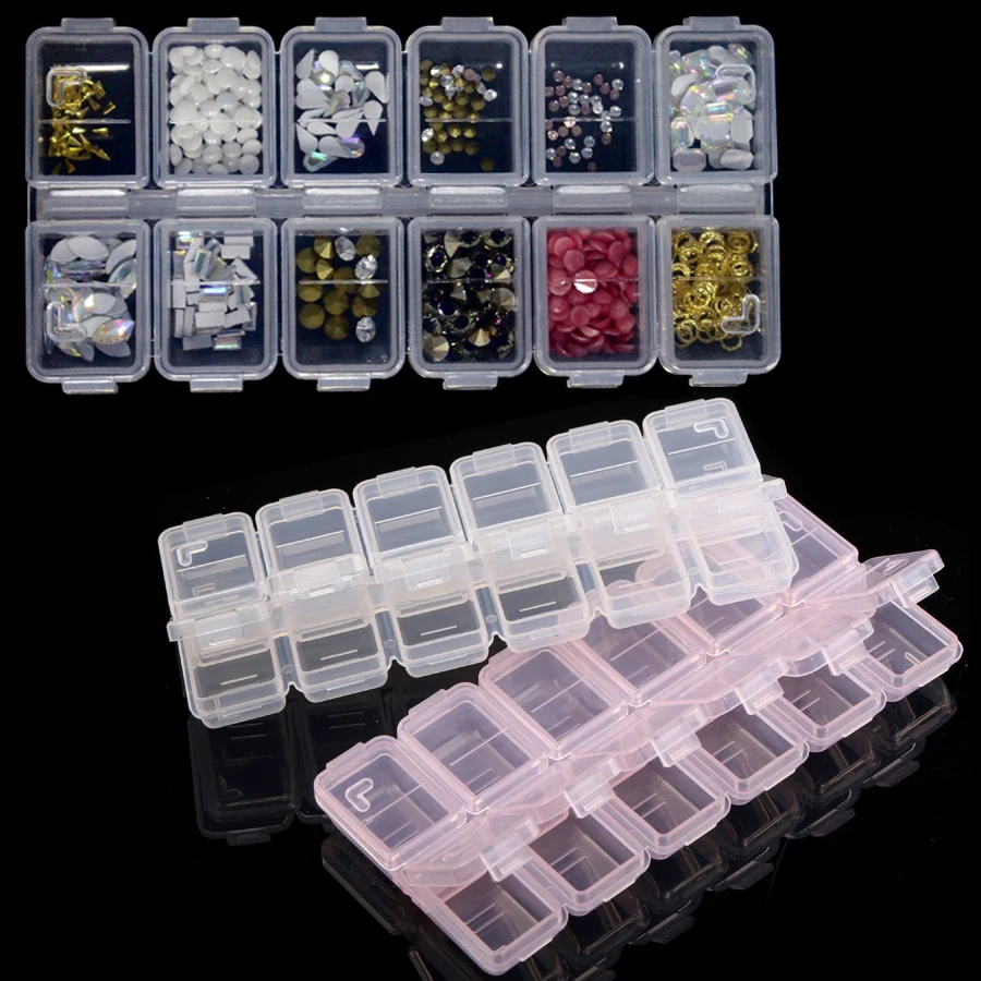 Kotak Penyimpanan Plastik 12 K - Jewelry Making Organizer Box ulasan dan harga