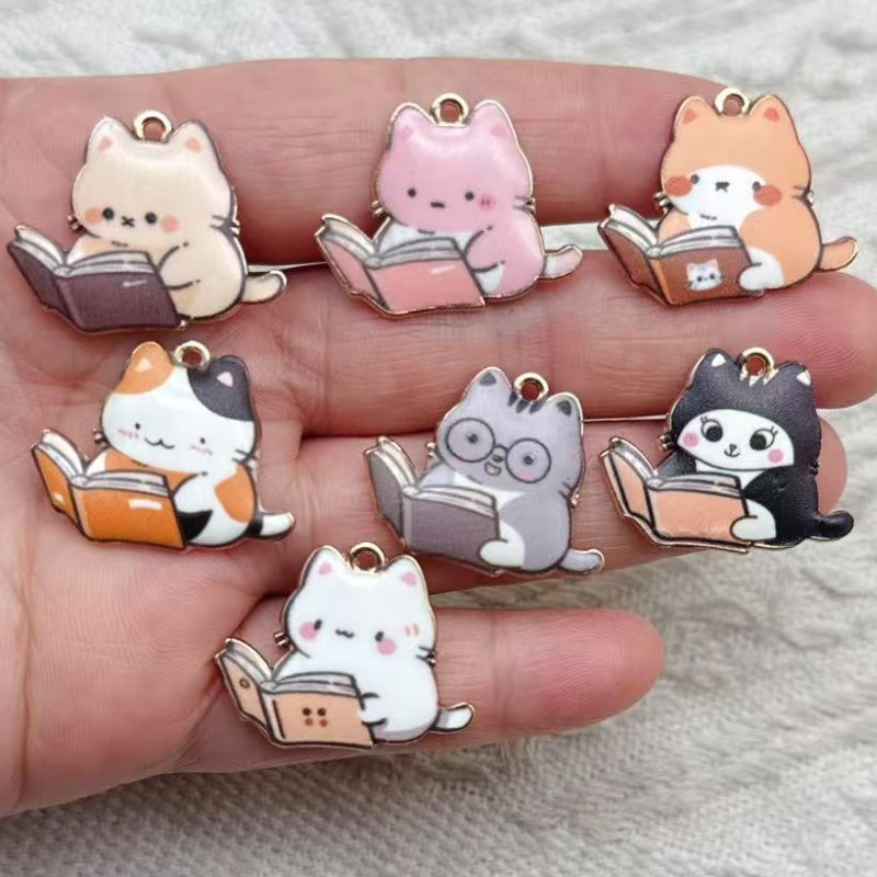 10 pcs Gantungan Kunci Enamel  - Jewelry Making Books ulasan dan harga