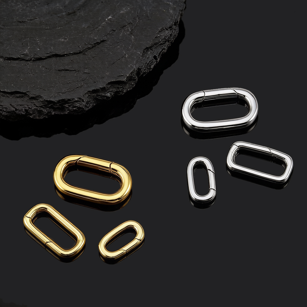 2pcs Pengait Kalung Oval Berla - Jewelry Making Metals ulasan dan harga